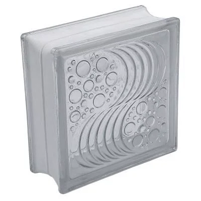 Basic glass block OCEAN in clear glass.
