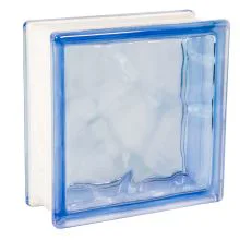 Basic glass block CLOUD DARK BLUE.