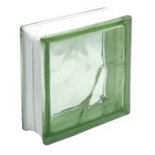 Basic glass block CLOUD GREEN.