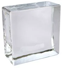 Crystal Collection Classic clear cut and polished glass brick.