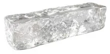 Crystal Collection Ice Shiny glass brick.