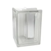 Fully transparent clear corner block.