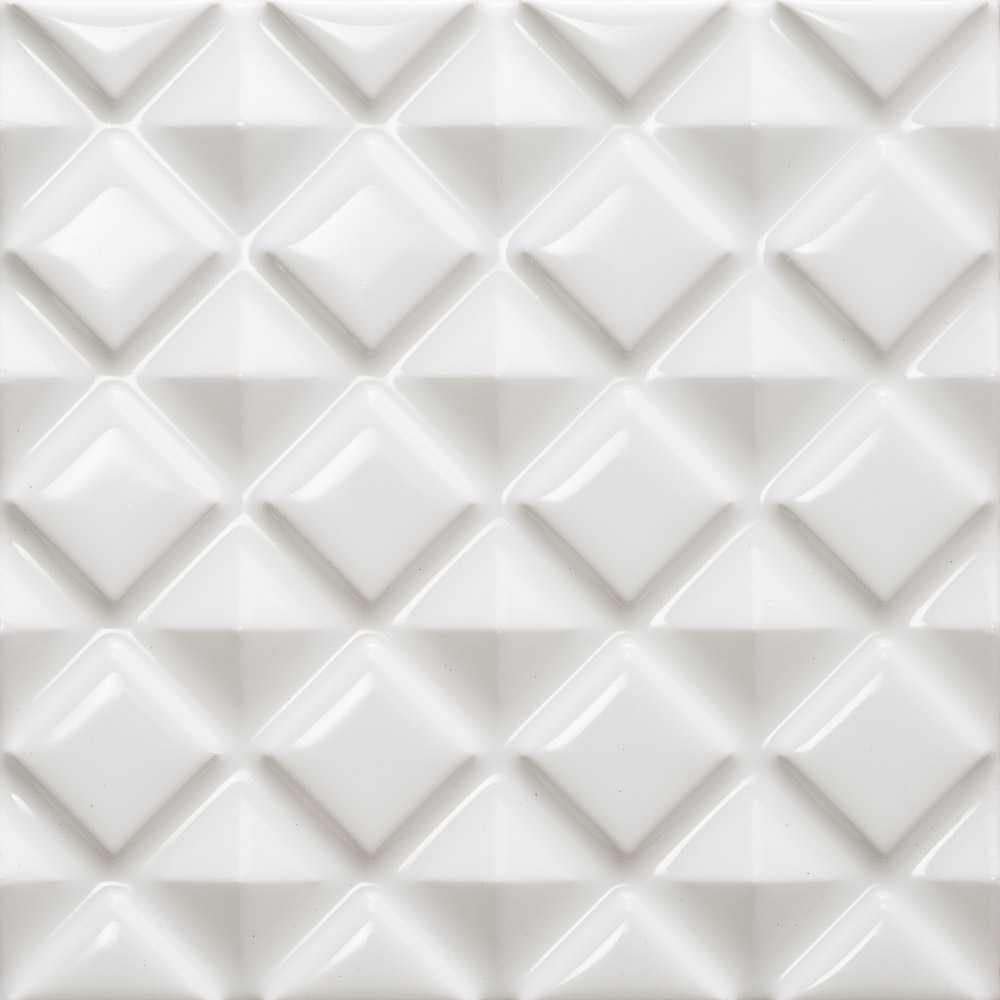 Allegro A35 Porcelain White ceramic tile color sample.