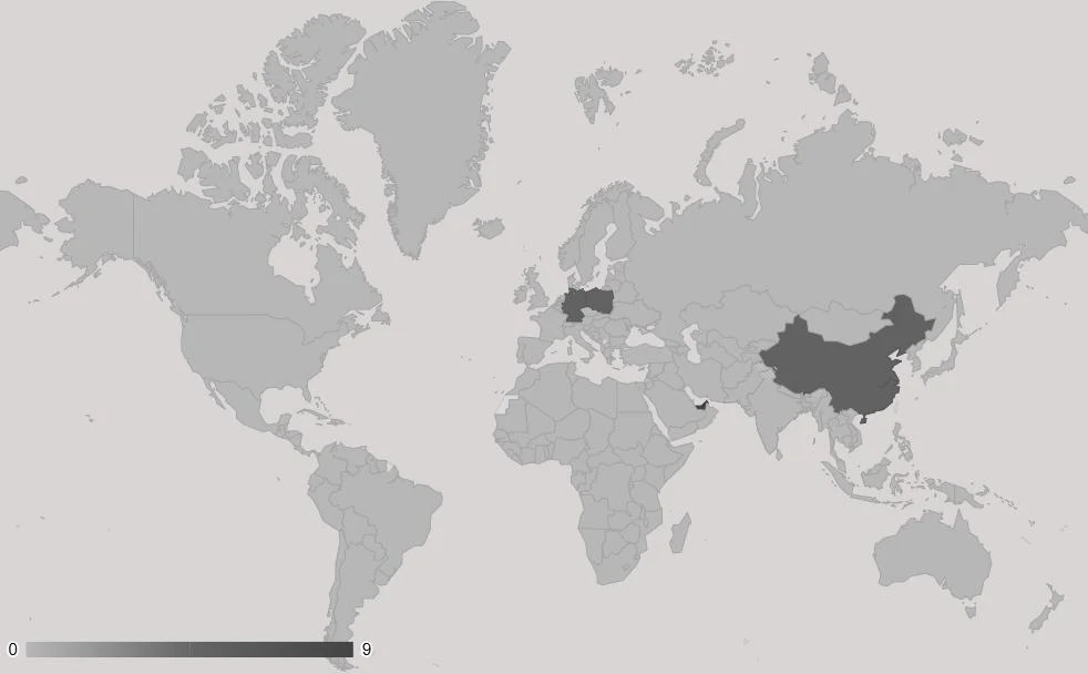 MFZ unique approach — a world map showing the company network across China and Europe.