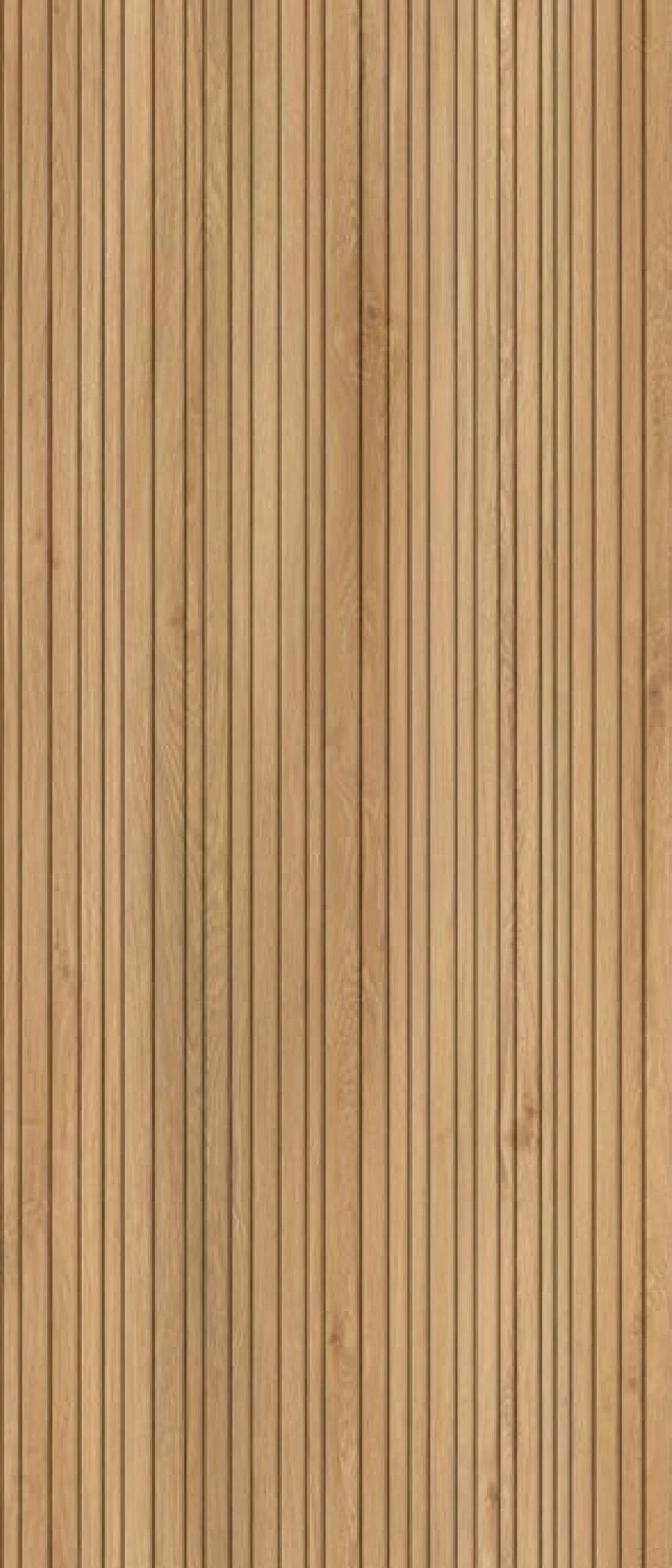 Fluted Austuria wood-look mineral wall panel texture.