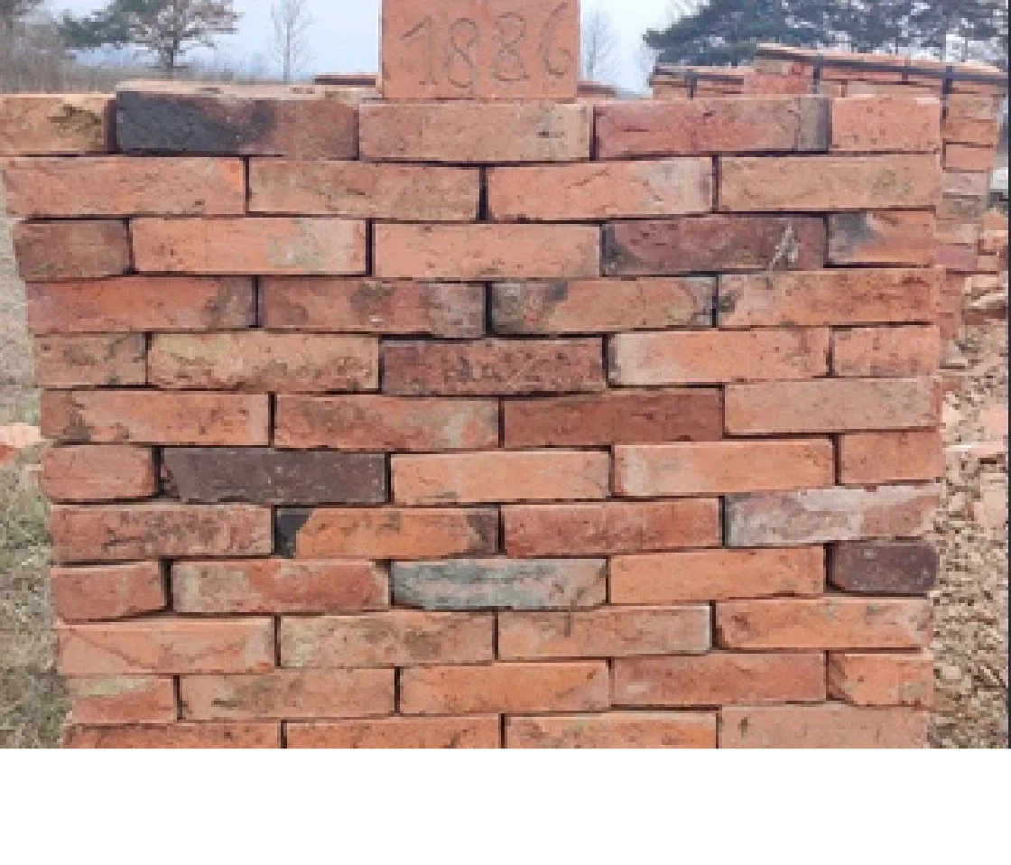 FULL BRICKS GOTHIC vintage reclaimed bricks with an 1886 stamp.