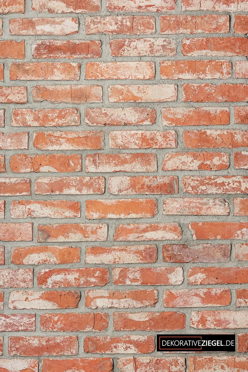 RETRO ORANGE reclaimed brick wall texture.