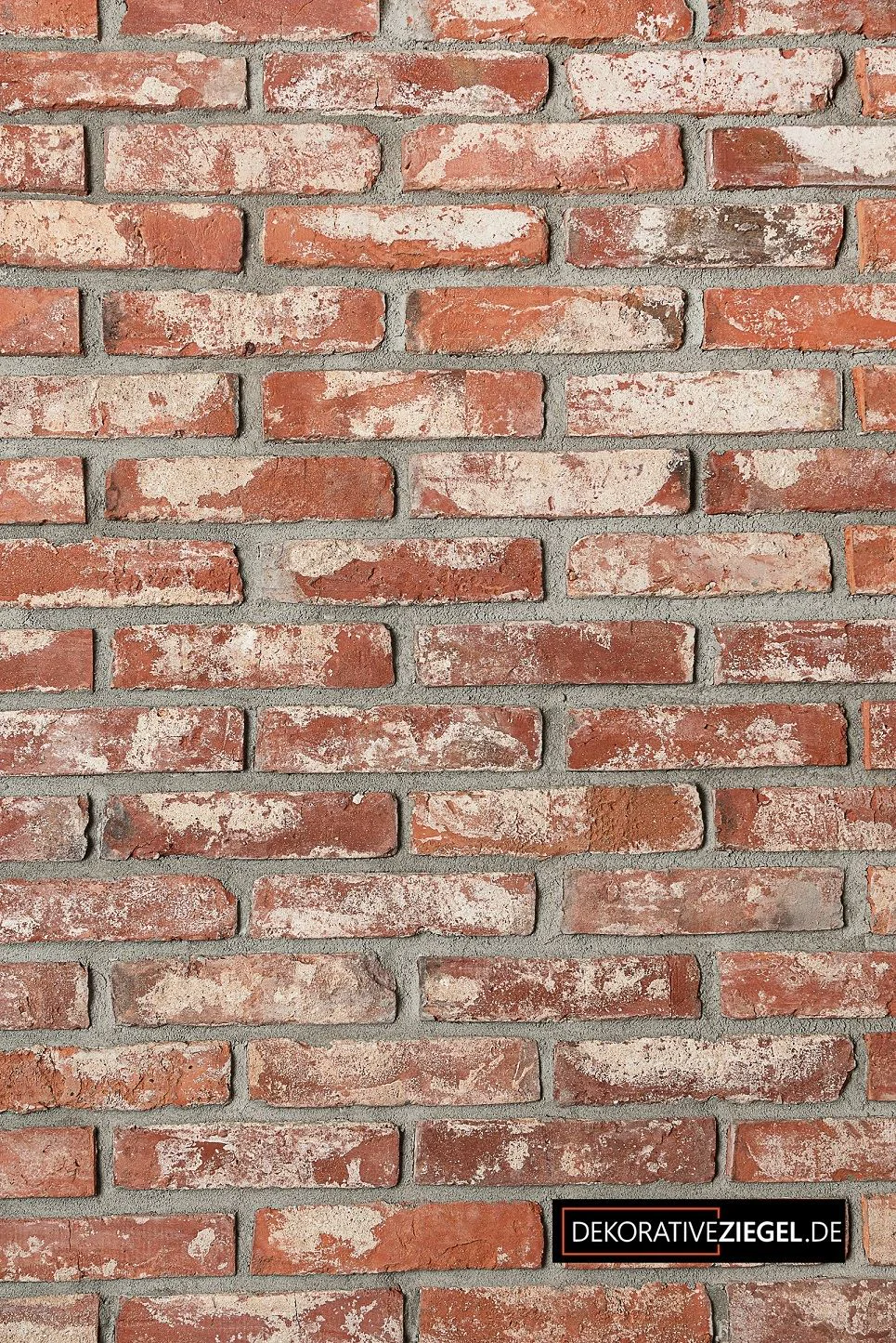 RETRO RED reclaimed brick wall texture.