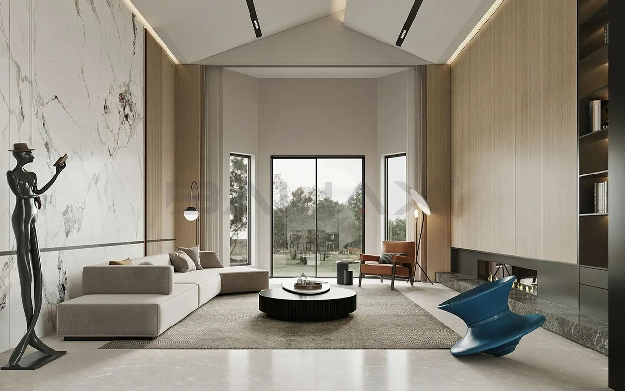 BAIJAX project reference featuring WPC wall panels: Home Space-8006.