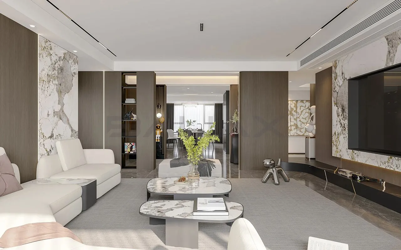 BAIJAX project reference featuring WPC wall panels: Home Space-8007.