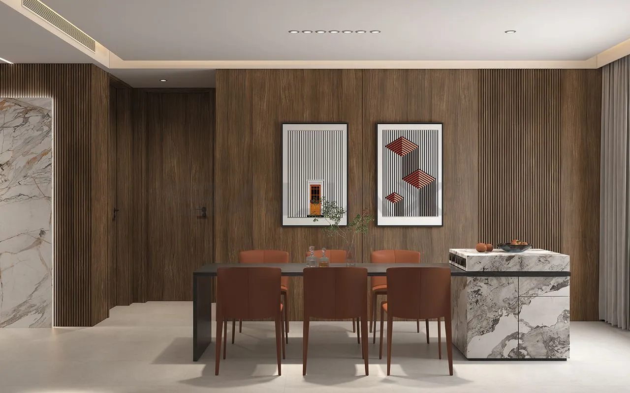 BAIJAX project reference featuring WPC wall panels: Home Space-8022.