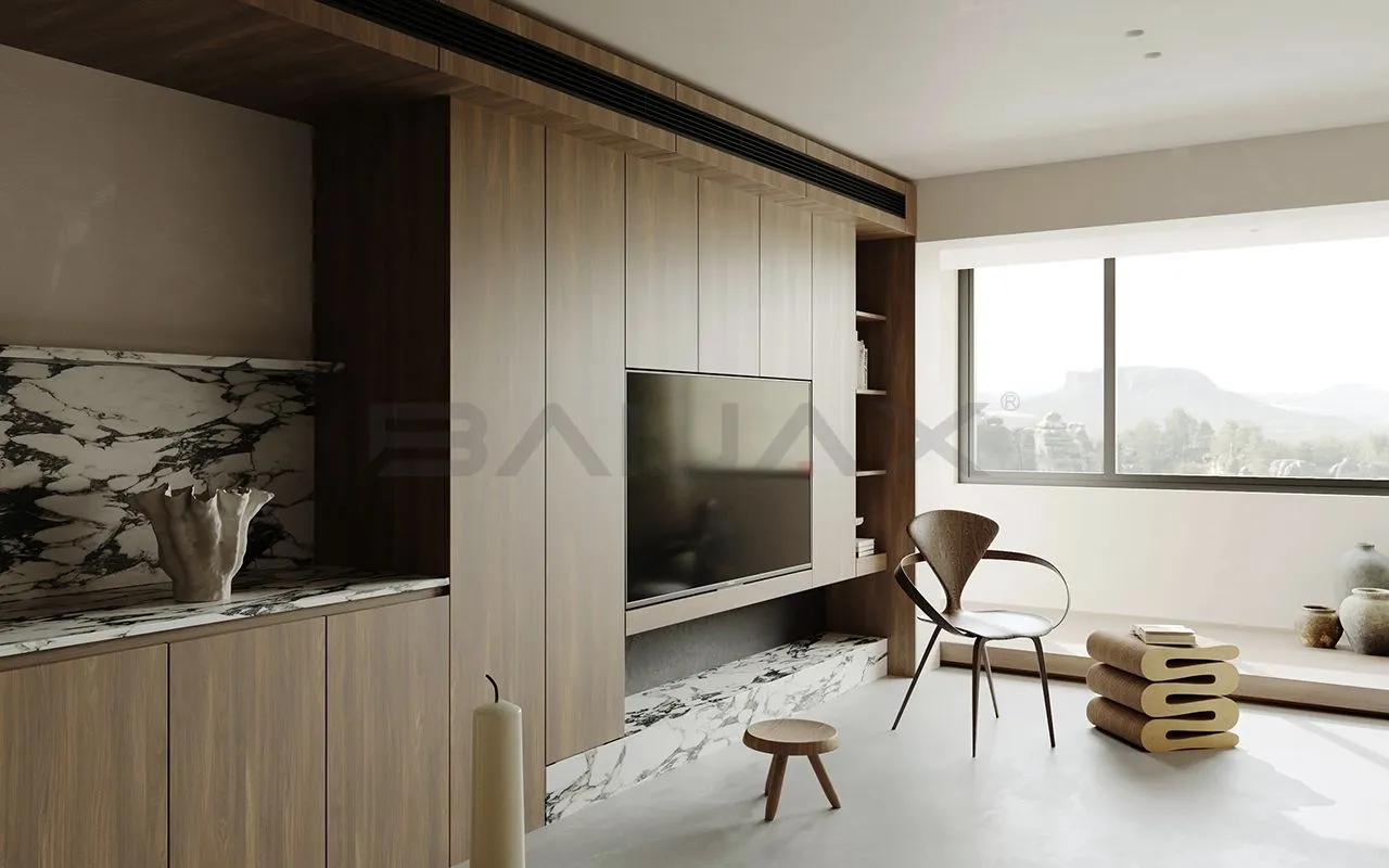 BAIJAX project reference featuring WPC wall panels: Home Space-8034.