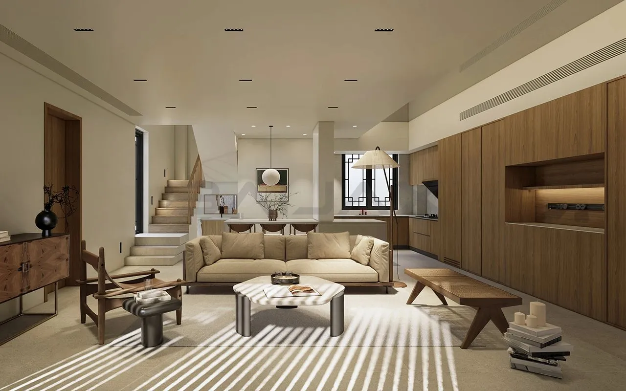 BAIJAX project reference featuring WPC wall panels: Home Space-8041.