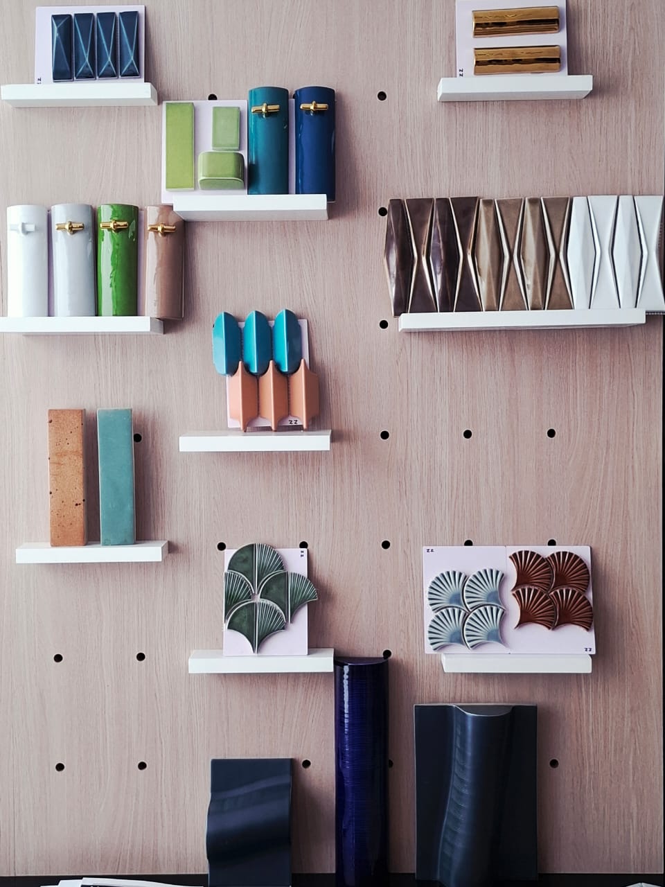 Material samples in the MFZ studio.